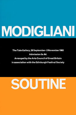 Modigliani and Soutine exhibition poster